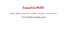 Tablet Screenshot of faunavet-peru.com